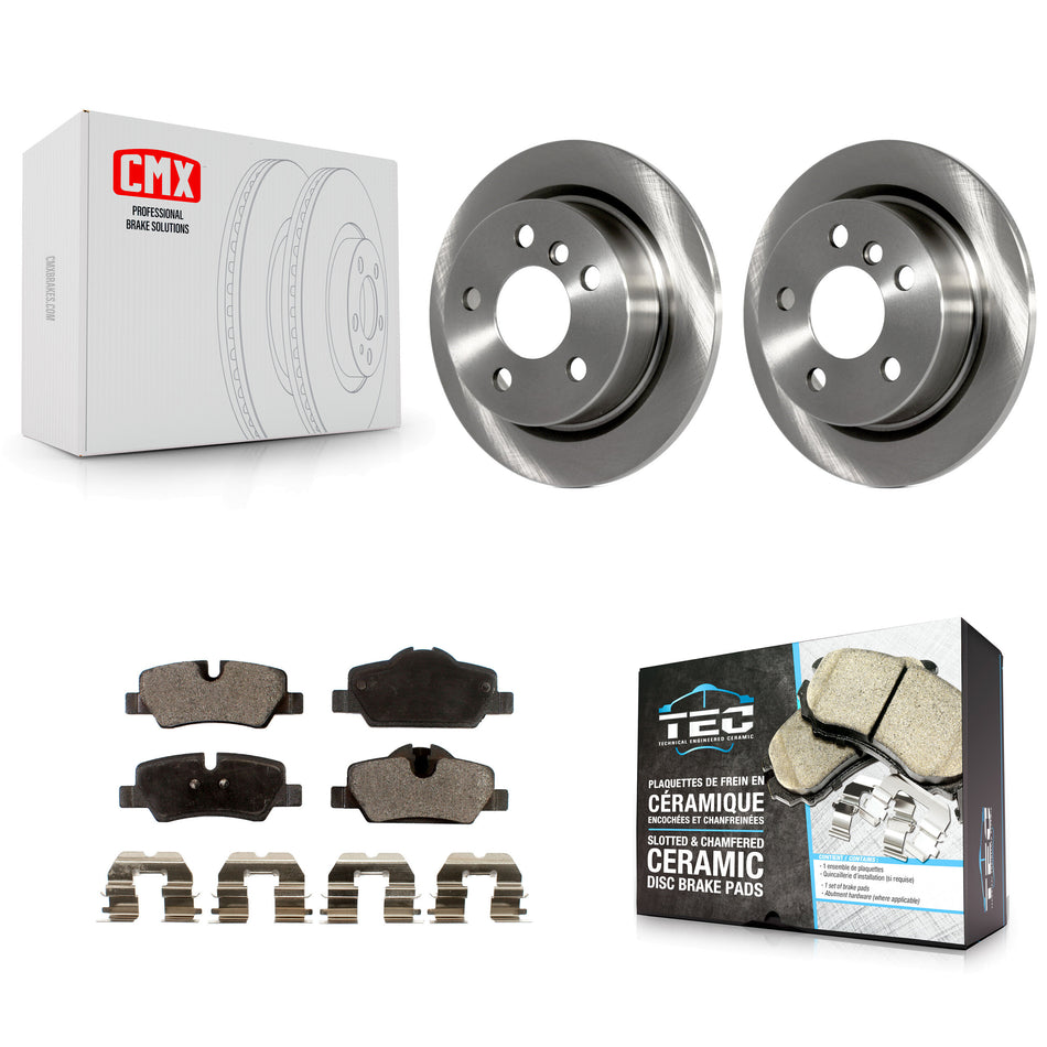 Rear Disc Brake Rotors And Ceramic Pads Kit For Mini Cooper K8T-102098