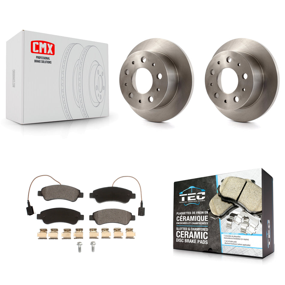 Rear Disc Brake Rotors And Ceramic Pads Kit For Ram ProMaster 1500 2500 3500 K8T-102528