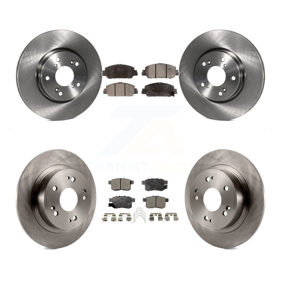 Front Rear Disc Brake Rotors And Ceramic Pads Kit For Honda Accord K8T-102568
