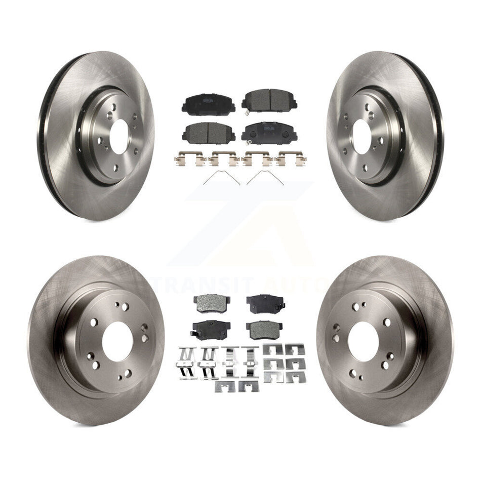 Front Rear Disc Brake Rotors And Ceramic Pads Kit For 2017-2022 Acura ILX K8T-102571