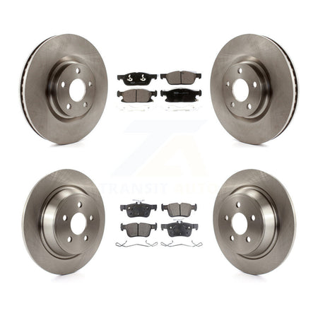Front Rear Disc Brake Rotors And Ceramic Pads Kit For Lincoln Continental K8T-102856