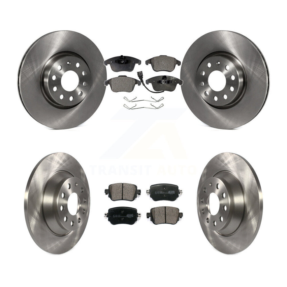Front Rear Disc Brake Rotors And Ceramic Pads Kit For 2016-2018 Audi Q3 Quattro K8T-102867