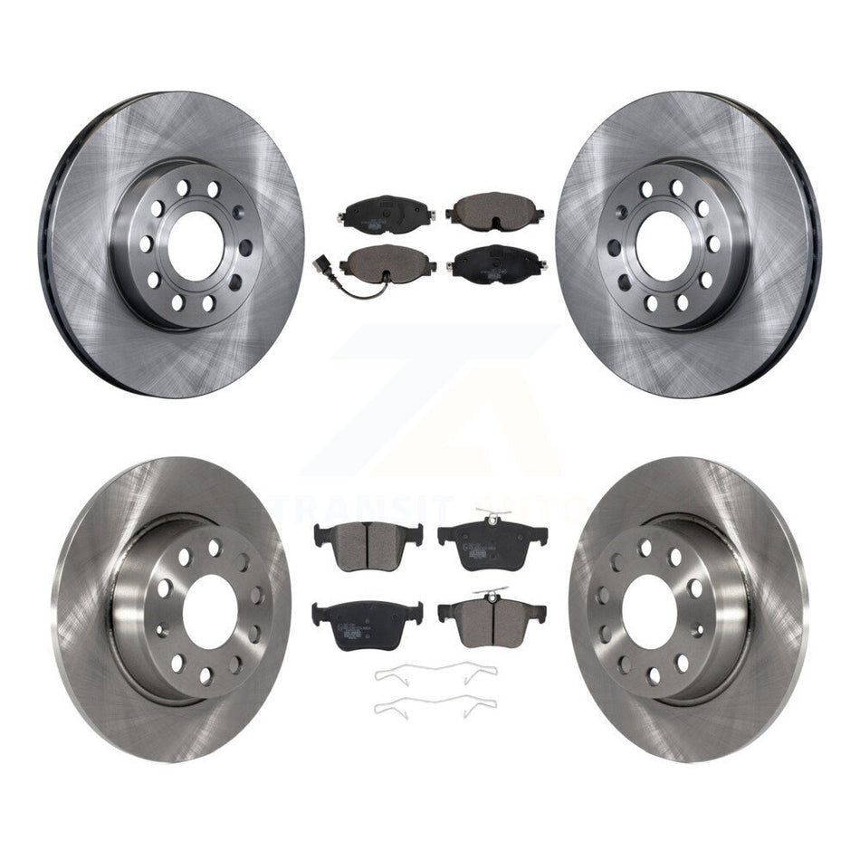 Front Rear Disc Brake Rotors And Ceramic Pads Kit For Audi A3 Quattro Volkswagen e-Golf K8T-102873
