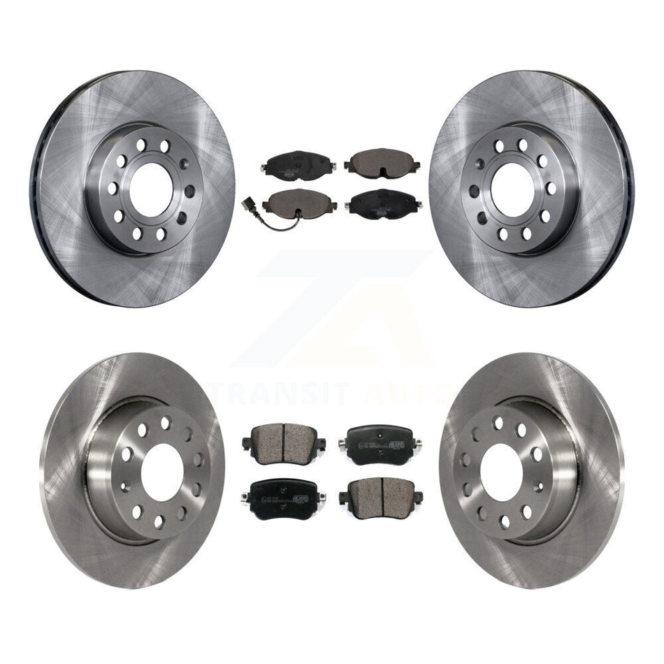 Front Rear Disc Brake Rotors And Ceramic Pads Kit For Volkswagen Golf SportWagen K8T-102874
