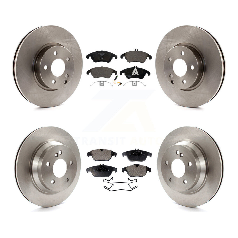 Front Rear Disc Brake Rotors And Ceramic Pads Kit For 2014 Mercedes-Benz E350 Convertible Coupe With 322mm Diameter Rotor K8T-102882