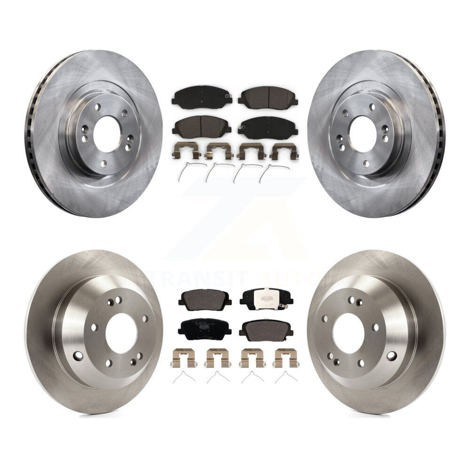 Front Rear Disc Brake Rotors And Ceramic Pads Kit For Hyundai Santa Fe XL K8T-102886