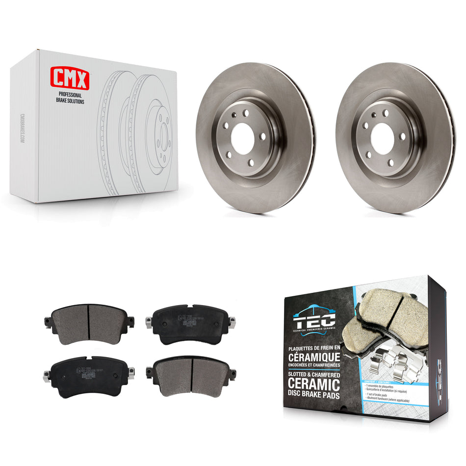 Rear Disc Brake Rotors And Ceramic Pads Kit For Audi Q5 A4 A5 Quattro A6 S5 S4 Sportback allroad PHEV K8T-102986