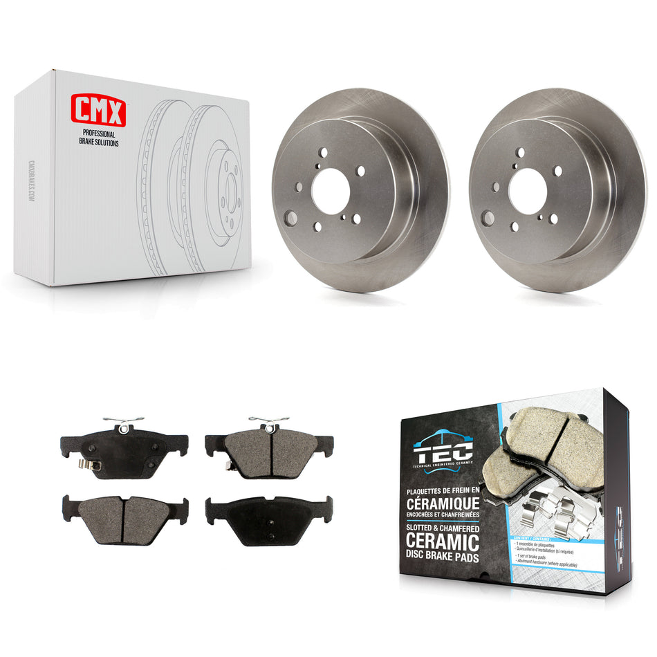 Rear Disc Brake Rotors And Ceramic Pads Kit For Subaru Crosstrek K8T-102987