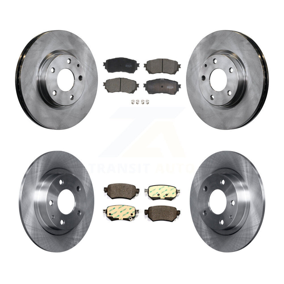 Front Rear Disc Brake Rotors And Ceramic Pads Kit For 2016-2018 Mazda 6 K8T-102996
