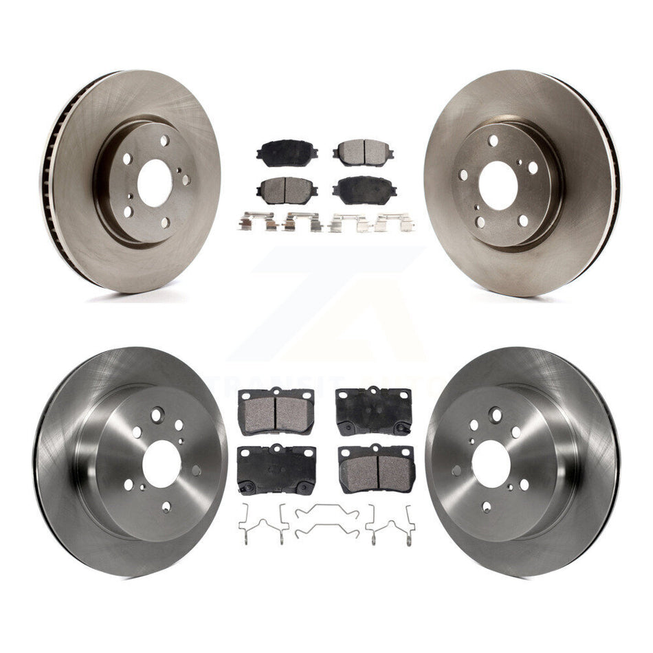 Front Rear Disc Brake Rotors And Ceramic Pads Kit (6Pc) For Lexus IS250 GS300 K8T-103003