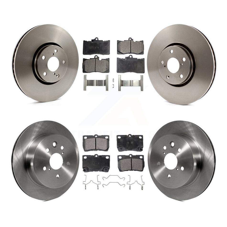 Front Rear Disc Brake Rotors And Ceramic Pads Kit (6Pc) For Lexus IS350 GS350 GS430 GS450h GS460 K8T-103006