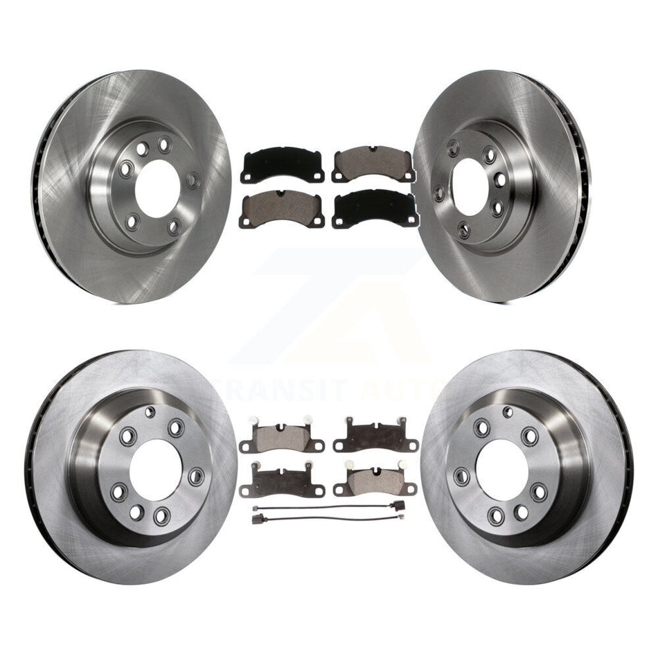 Front Rear Disc Brake Rotors And Ceramic Pads Kit (6Pc) For Porsche Cayenne K8T-103026