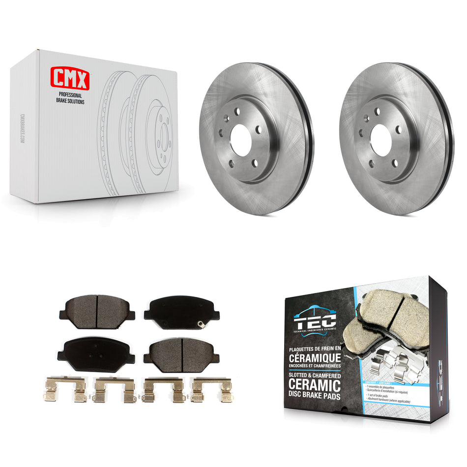 Front Disc Brake Rotors And Ceramic Pads Kit For Buick Envision Cadillac XT4 K8T-103038