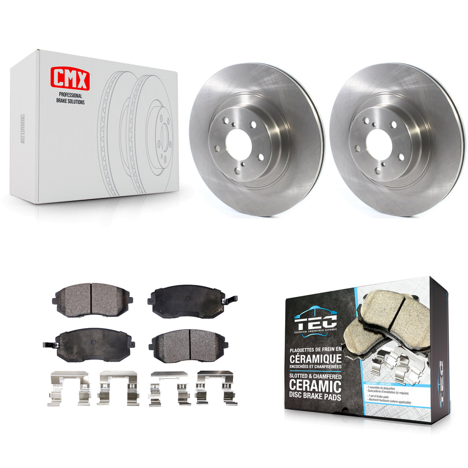 Front Disc Brake Rotors And Ceramic Pads Kit For Subaru Outback Legacy Forester Impreza Baja K8T-103047