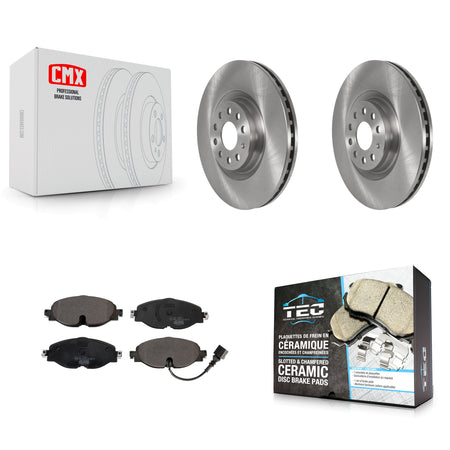 Front Disc Brake Rotors And Ceramic Pads Kit For Volkswagen Golf Audi A3 K8T-103059