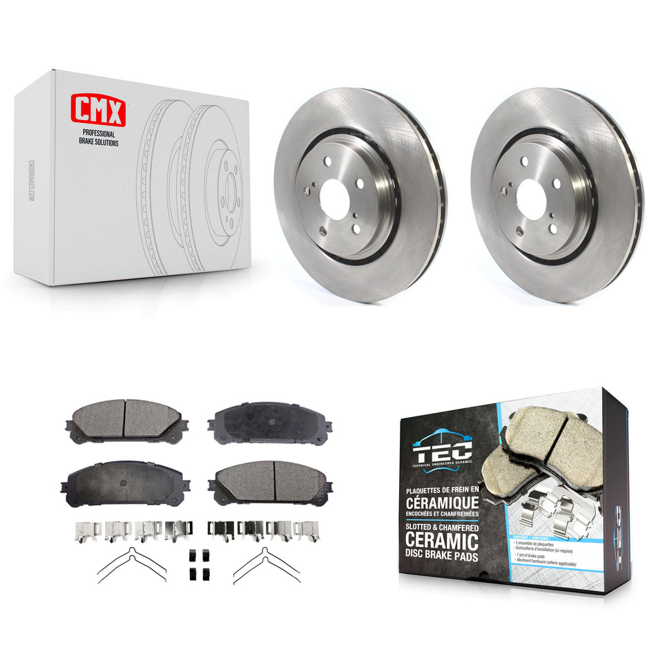 Front Disc Brake Rotors And Ceramic Pads Kit For Lexus RX350 RX450h Toyota RX350L Camry RX450hL Avalon NX250 NX350 NX350h K8T-103063