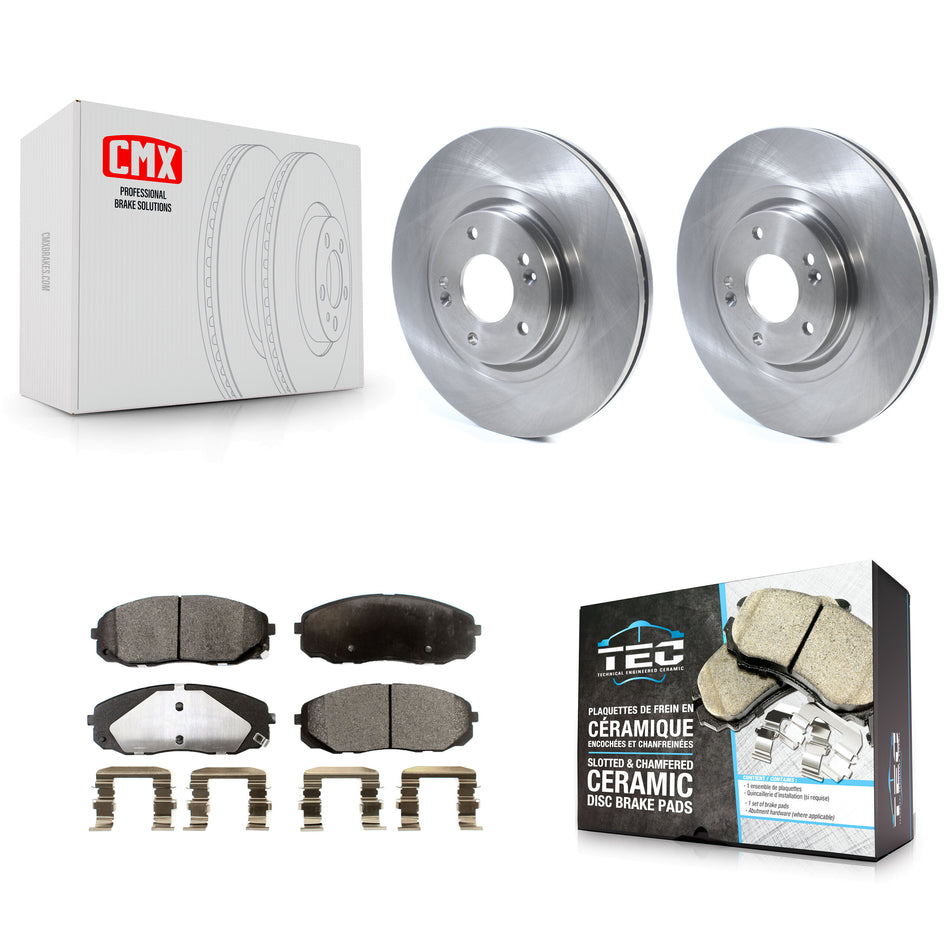 Front Disc Brake Rotors And Ceramic Pads Kit For 2015-2020 Kia Sedona K8T-103066