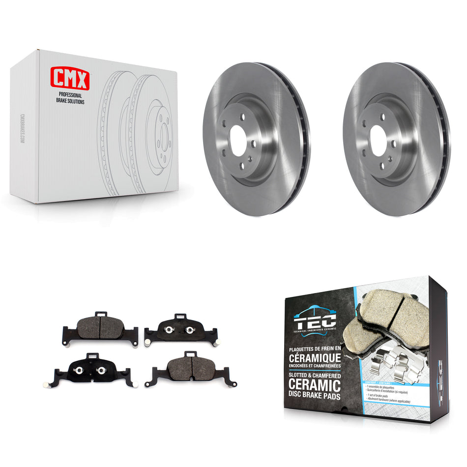 Front Disc Brake Rotors And Ceramic Pads Kit For Audi Q5 A4 A5 Quattro A6 Sportback allroad K8T-103067