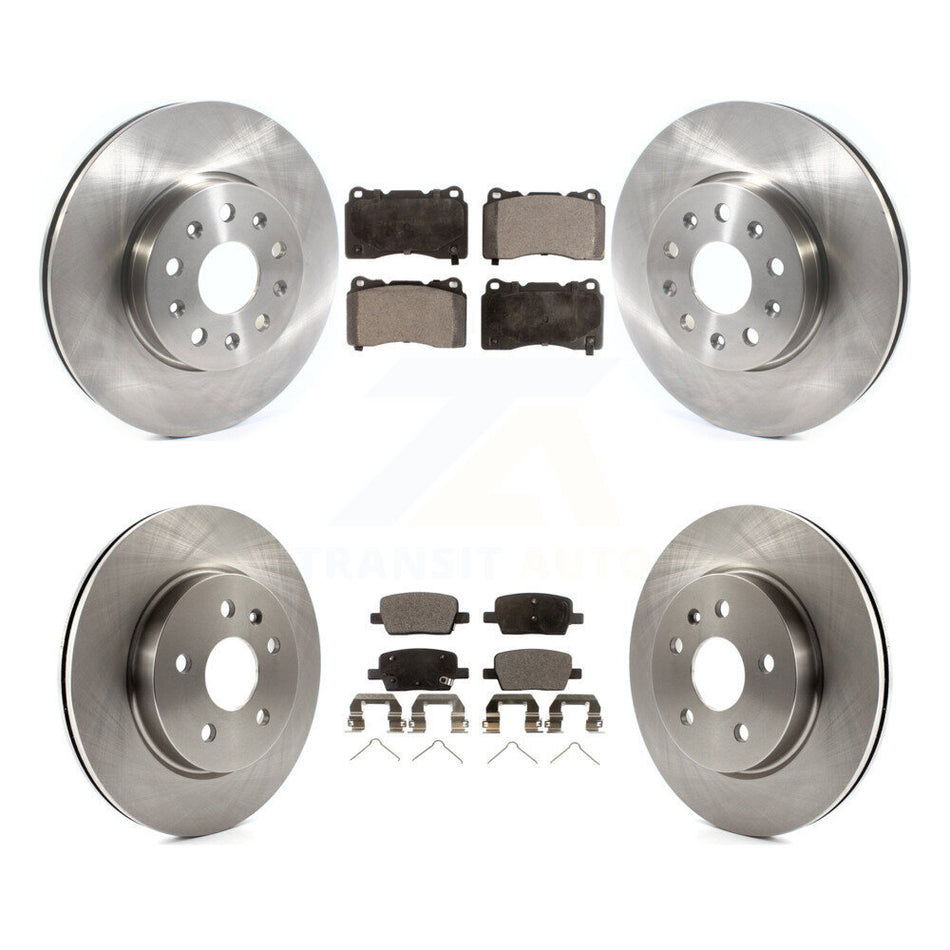 Front Rear Disc Brake Rotors And Ceramic Pads Kit For Chevrolet Camaro K8T-103079