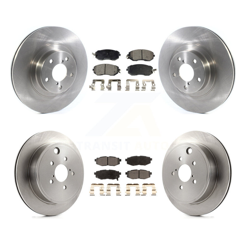 Front Rear Disc Brake Rotors And Ceramic Pads Kit For Toyota 86 K8T-103104