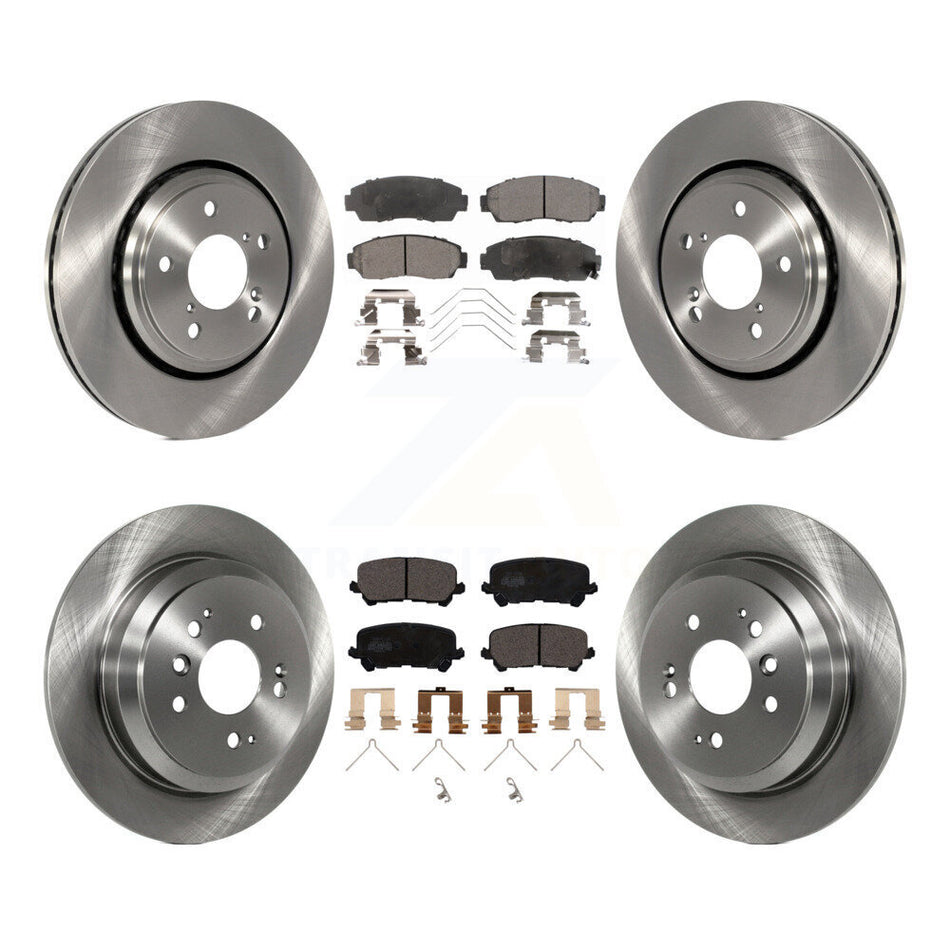 Front Rear Disc Brake Rotors And Ceramic Pads Kit For 2019-2022 Honda Passport K8T-103121