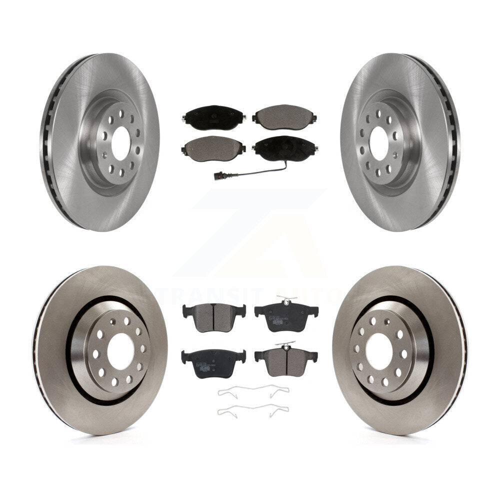 Front Rear Brake Rotor Ceramic Pad Kit For Audi Q3 Volkswagen Golf R Arteon S3 A3 Quattro K8T-103124