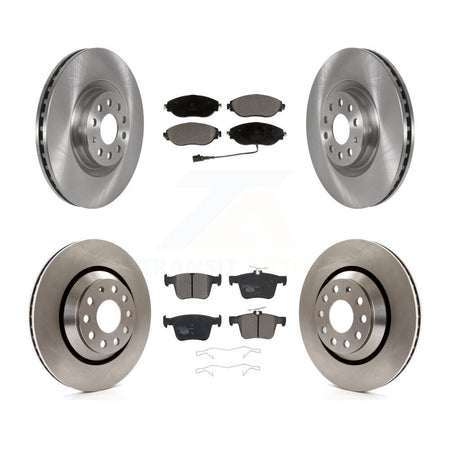 Front Rear Brake Rotor Ceramic Pad Kit For Audi Q3 Volkswagen Golf R Arteon S3 A3 Quattro K8T-103124