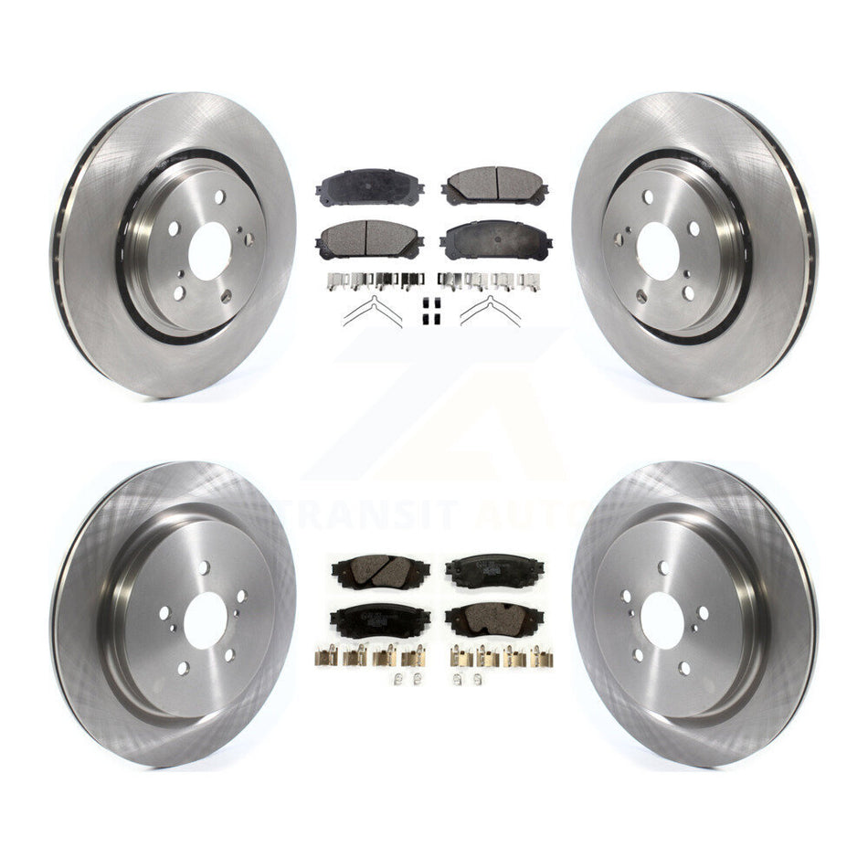 Front Rear Disc Brake Rotors And Ceramic Pads Kit For Lexus RX350 RX450h RX350L RX450hL K8T-103134
