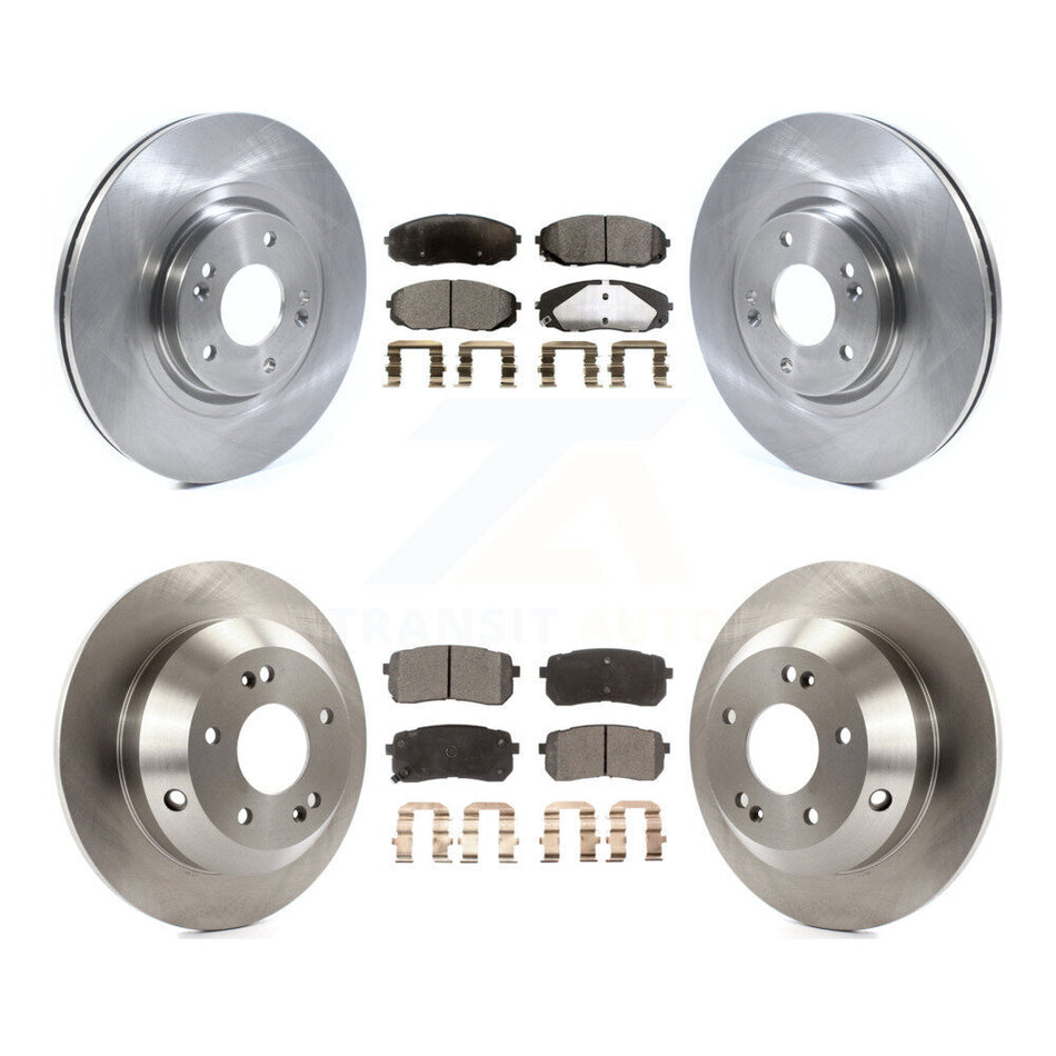 Front Rear Disc Brake Rotors And Ceramic Pads Kit For 2015-2019 Kia Sedona K8T-103138