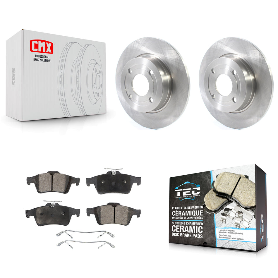 Rear Disc Brake Rotors And Ceramic Pads Kit For Ford EcoSport K8T-103156