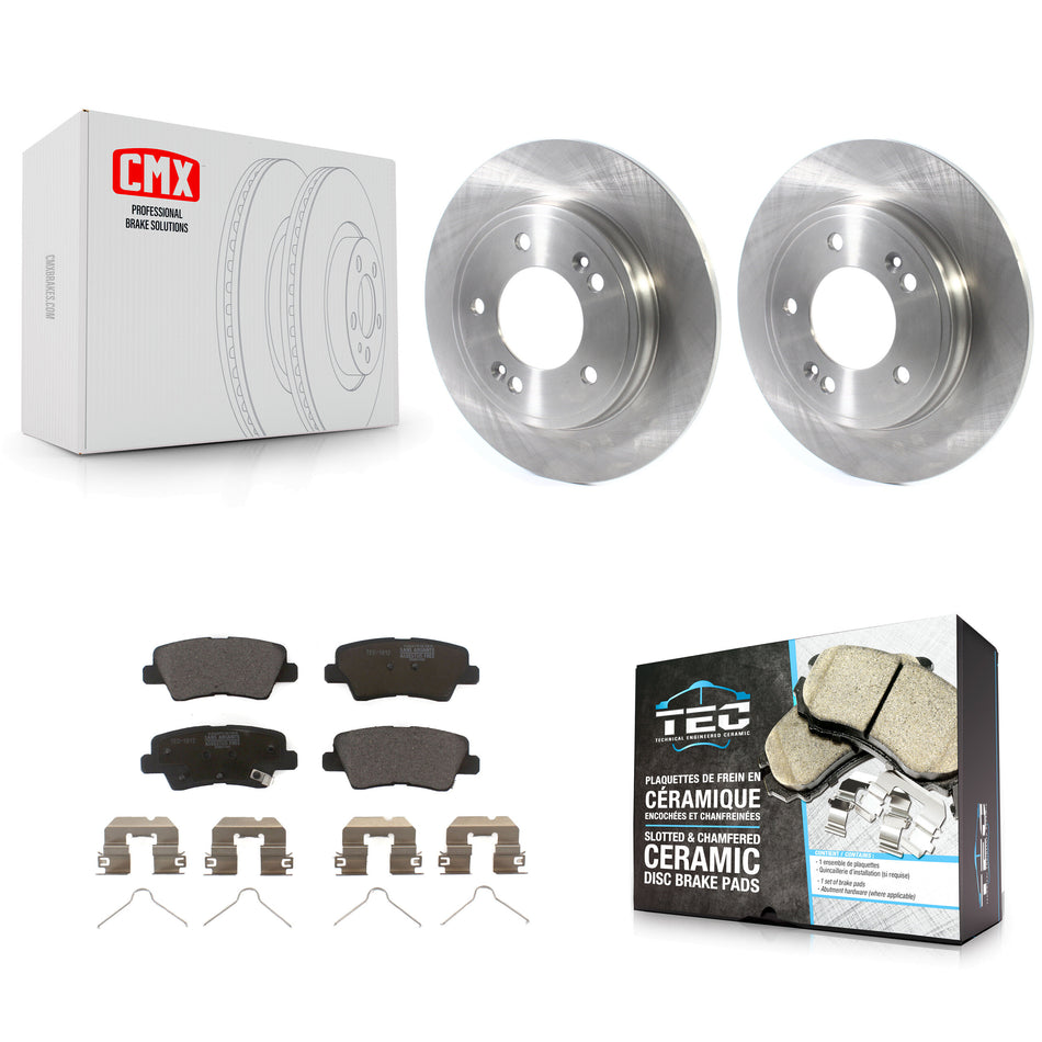 Rear Disc Brake Rotors And Ceramic Pads Kit For Hyundai Elantra Kia Niro Ioniq K8T-103165