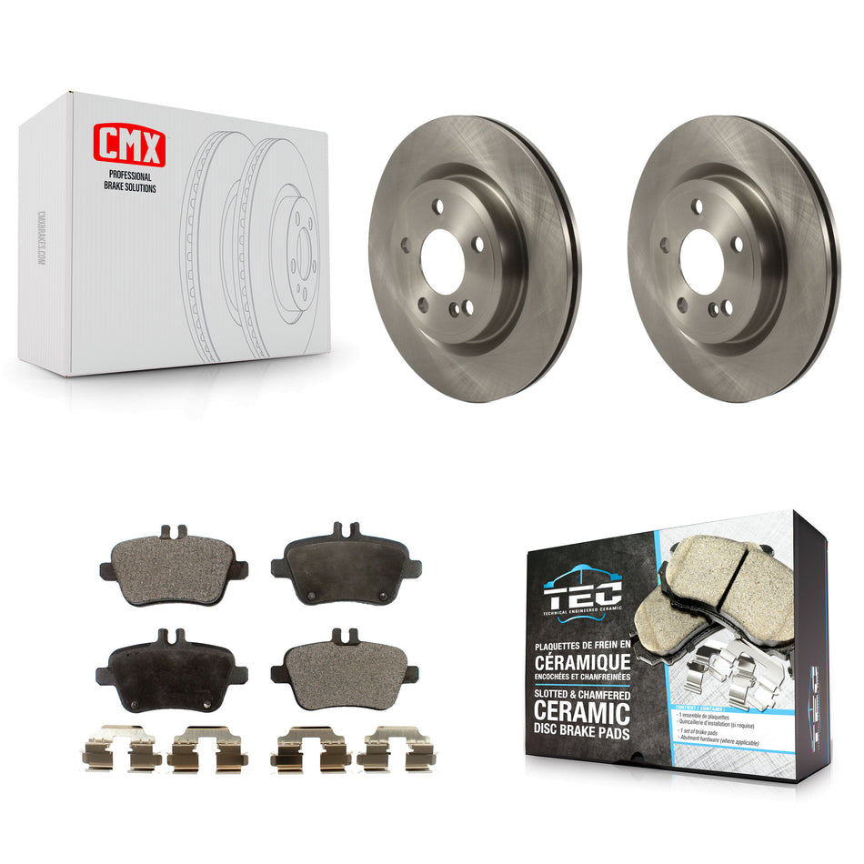 Rear Disc Brake Rotors And Ceramic Pads Kit For Mercedes-Benz GLA250 CLA250 INFINITI QX30 K8T-103169