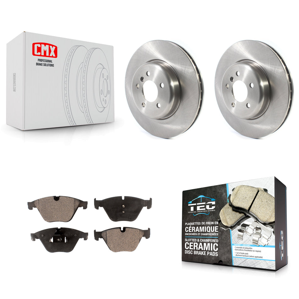 Front Disc Brake Rotors And Ceramic Pads Kit For BMW 535i xDrive 640i Gran Coupe 535d ActiveHybrid 5 K8T-103182