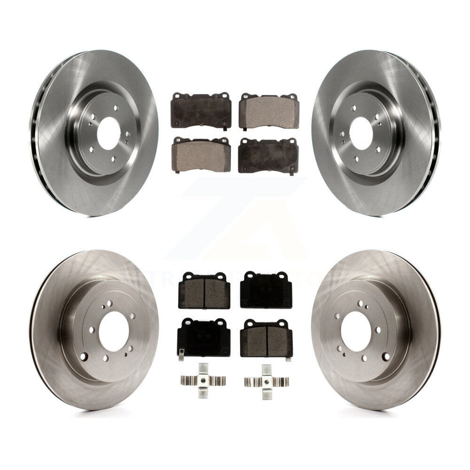Front Rear Disc Brake Rotors And Ceramic Pads Kit For Mitsubishi Lancer K8T-103190