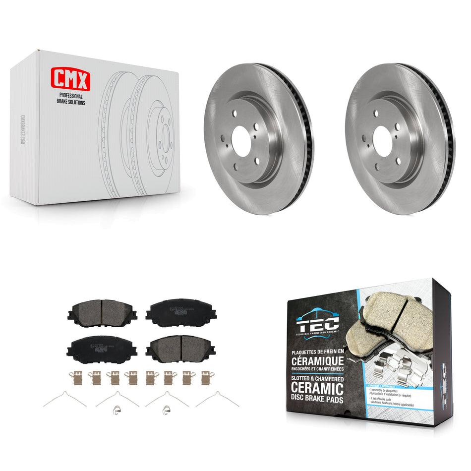 Front Disc Brake Rotors And Ceramic Pads Kit For Toyota Camry RAV4 Lexus ES350 Avalon ES300h UX250h UX200 C-HR ES250 Venza K8T-103216