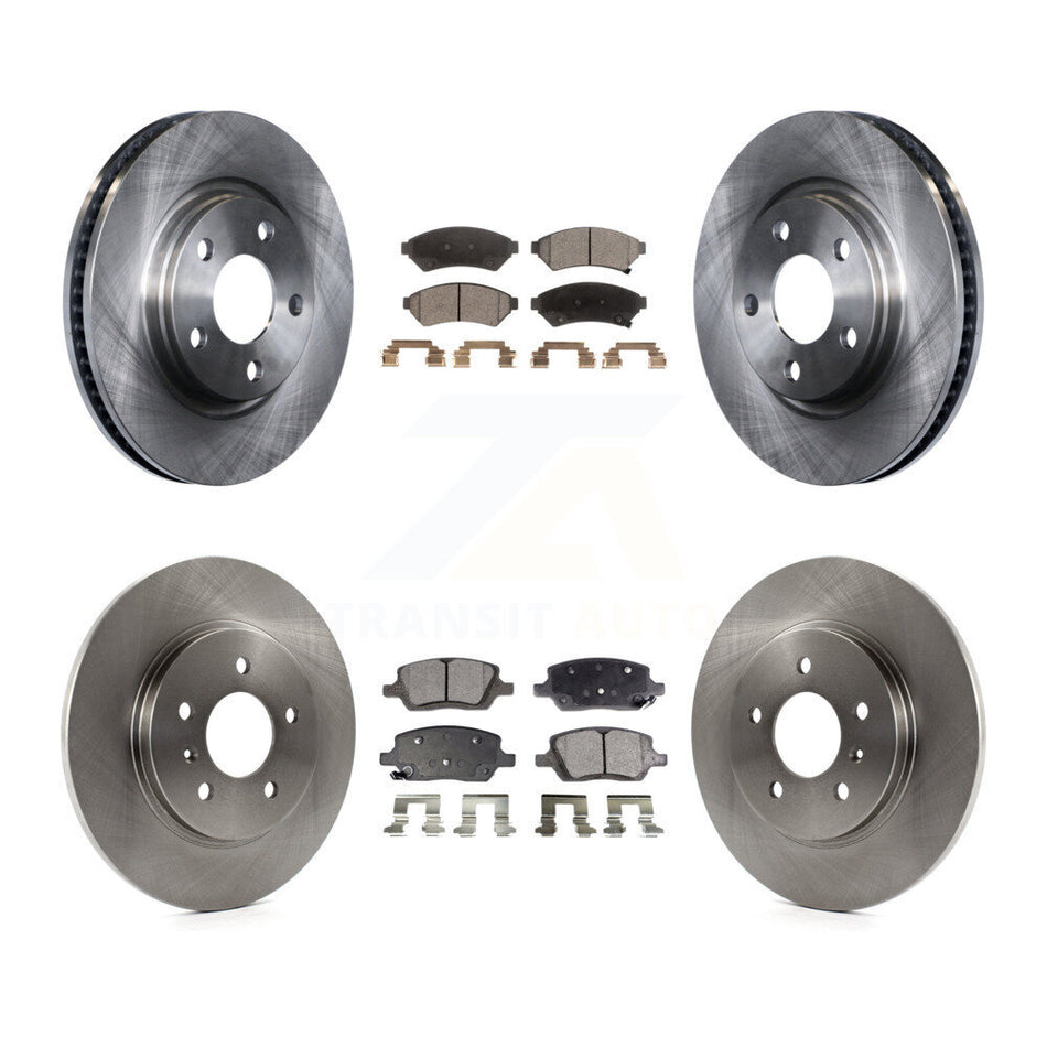 Front Rear Disc Brake Rotors And Ceramic Pads Kit For 2005-2005 Chevrolet Uplander Pontiac Montana Buick Terraza Saturn Relay K8T-103219