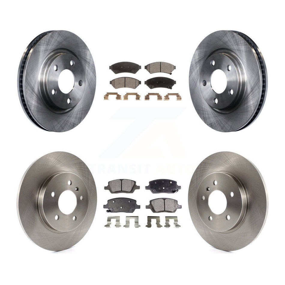 Front Rear Disc Brake Rotors And Ceramic Pads Kit For 2005-2005 Chevrolet Uplander Buick Terraza Saturn Relay FWD K8T-103220