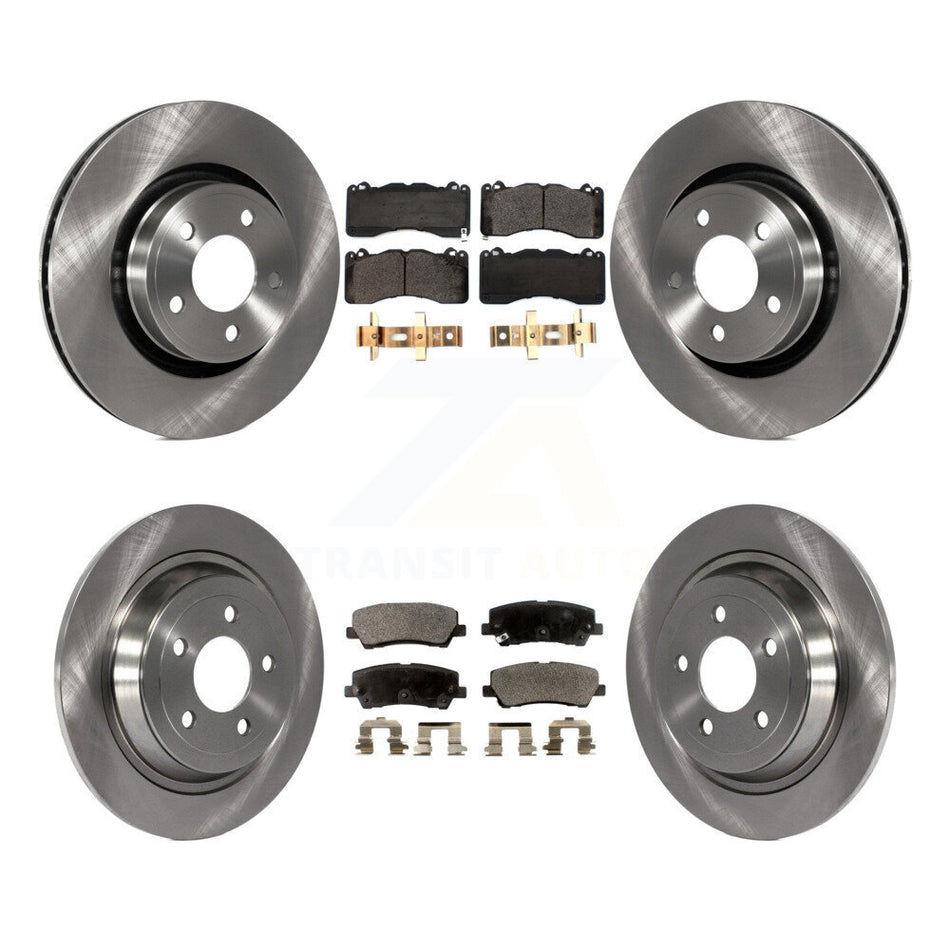 Front Rear Disc Brake Rotors And Ceramic Pads Kit For 2015 Ford Mustang V6 With Brembo Brakes K8T-103225