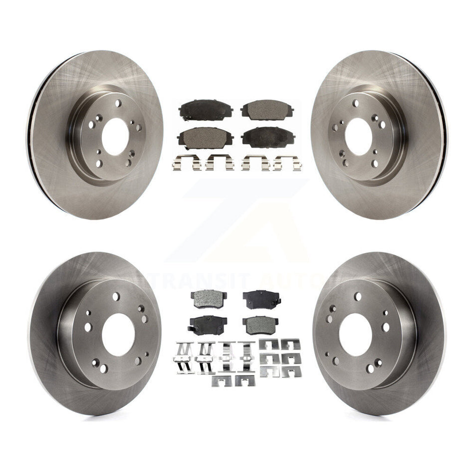 Front Rear Disc Brake Rotors And Ceramic Pads Kit For 2002-2006 Acura RSX Type-S K8T-103227