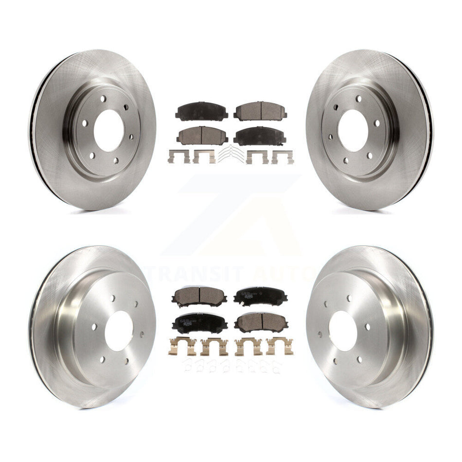 Front Rear Disc Brake Rotors And Ceramic Pads Kit For 2017-2022 Nissan TITAN K8T-103228
