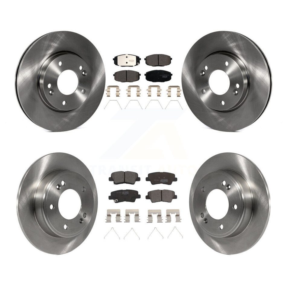 Front Rear Disc Brake Rotors And Ceramic Pads Kit For Kia Soul Forte Hyundai Elantra GT Kona Forte5 K8T-103229