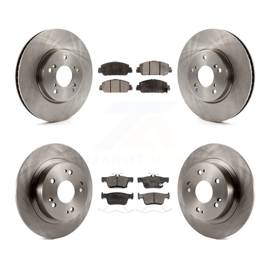 Front Rear Disc Brake Rotors And Ceramic Pads Kit For Honda Accord K8T-103231