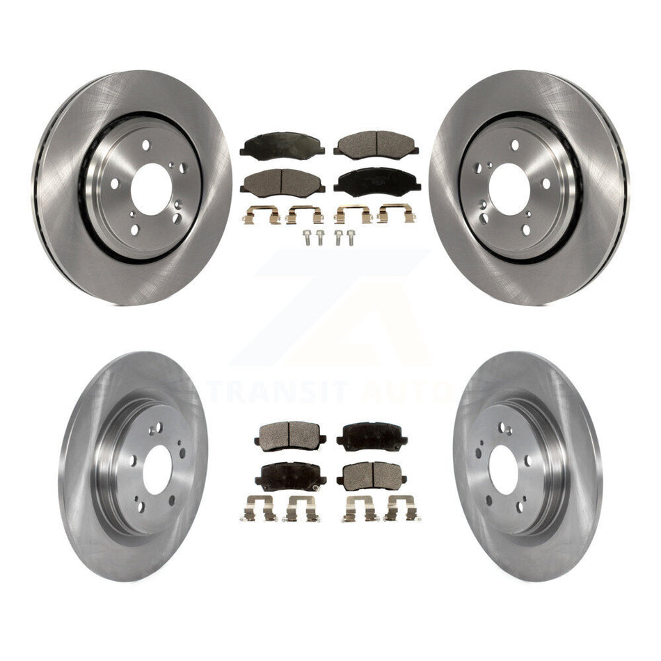 Front Rear Disc Brake Rotors And Ceramic Pads Kit For 2018-2023 Honda Odyssey K8T-103233