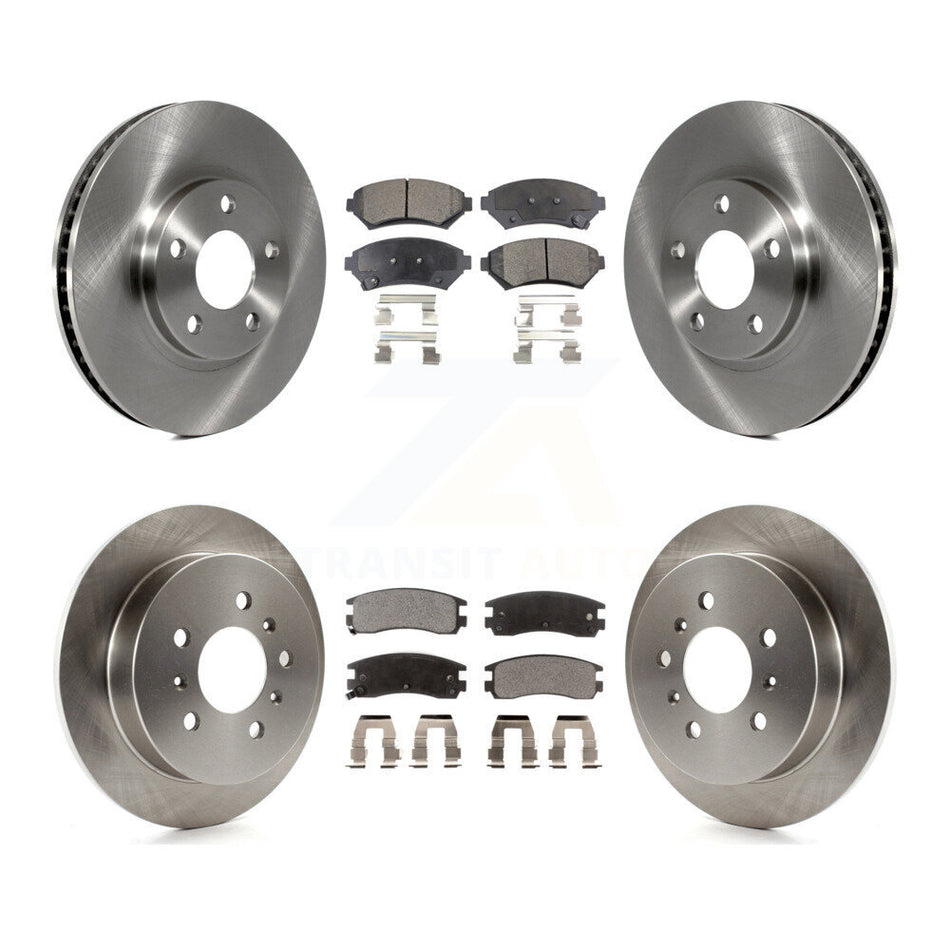 Front Rear Disc Brake Rotors And Ceramic Pads Kit For Chevrolet Impala Monte Carlo Oldsmobile Intrigue K8T-103258