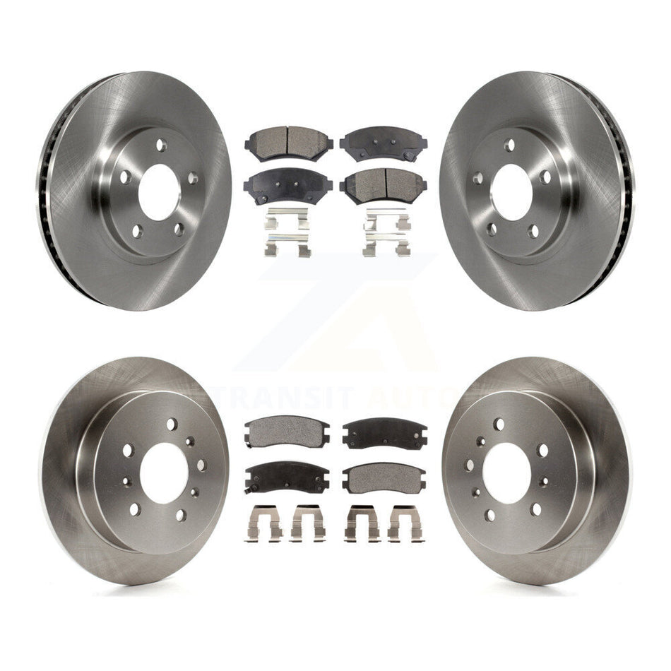 Front Rear Disc Brake Rotors And Ceramic Pads Kit For Chevrolet Impala Monte Carlo Oldsmobile Intrigue K8T-103258
