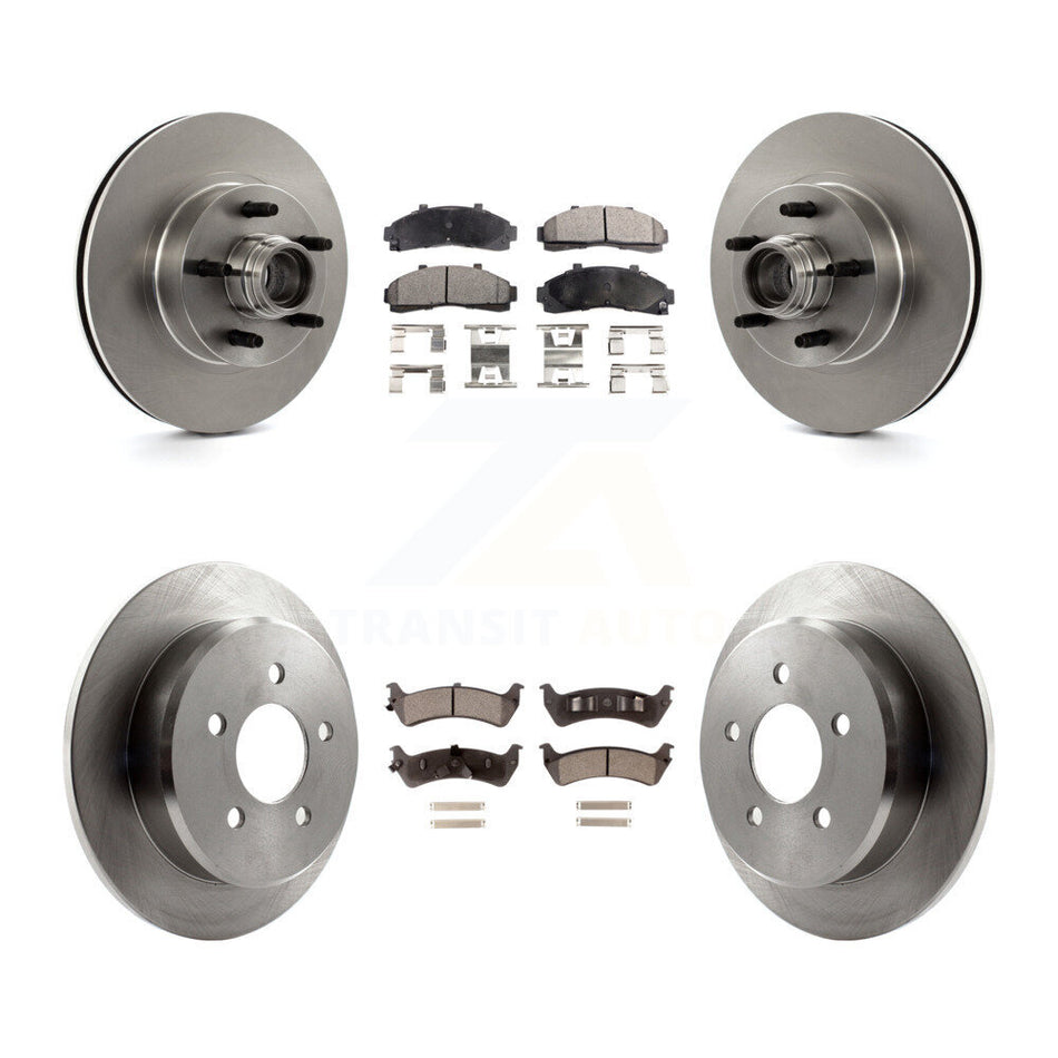 Front Rear Disc Brake Rotors And Ceramic Pads Kit For Ford Ranger Explorer Mercury Mountaineer K8T-103333