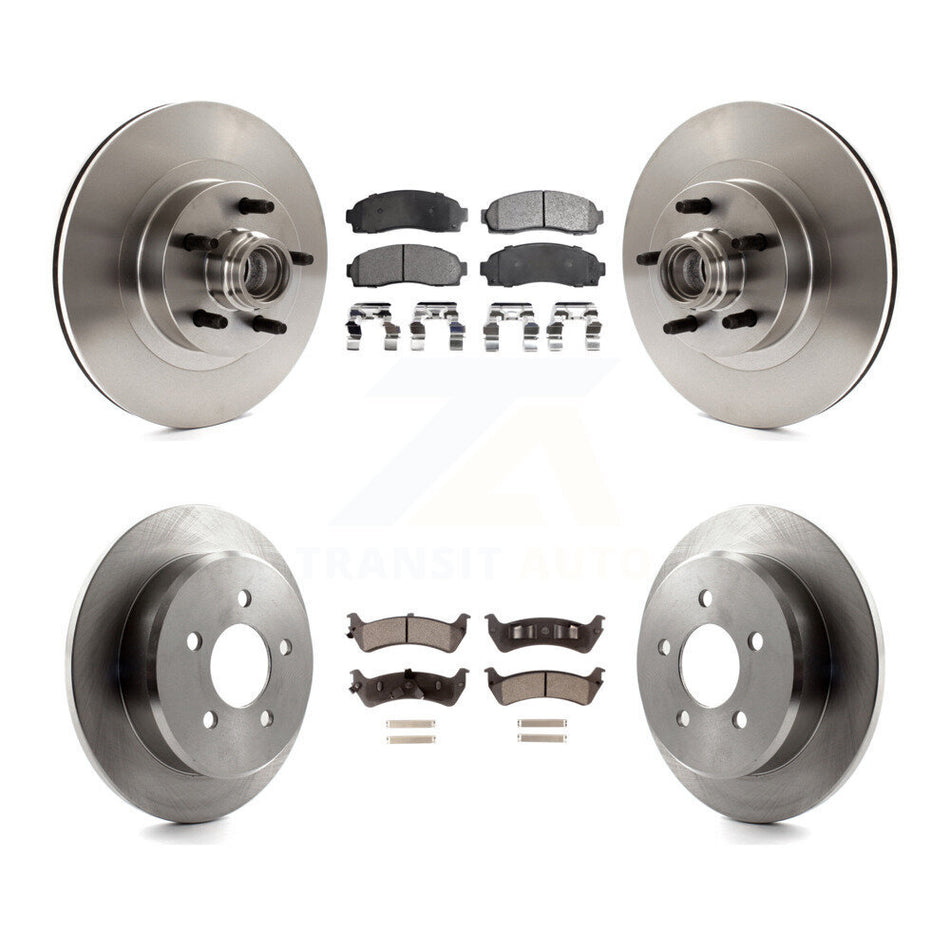 Front Rear Disc Brake Rotors And Ceramic Pads Kit For 2001 Ford Explorer Sport RWD K8T-103348