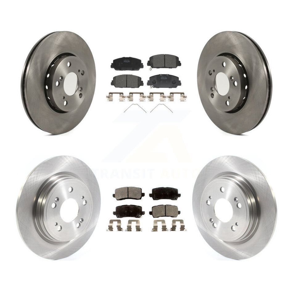 Front Rear Disc Brake Rotors And Ceramic Pads Kit For Acura RLX K8T-103385