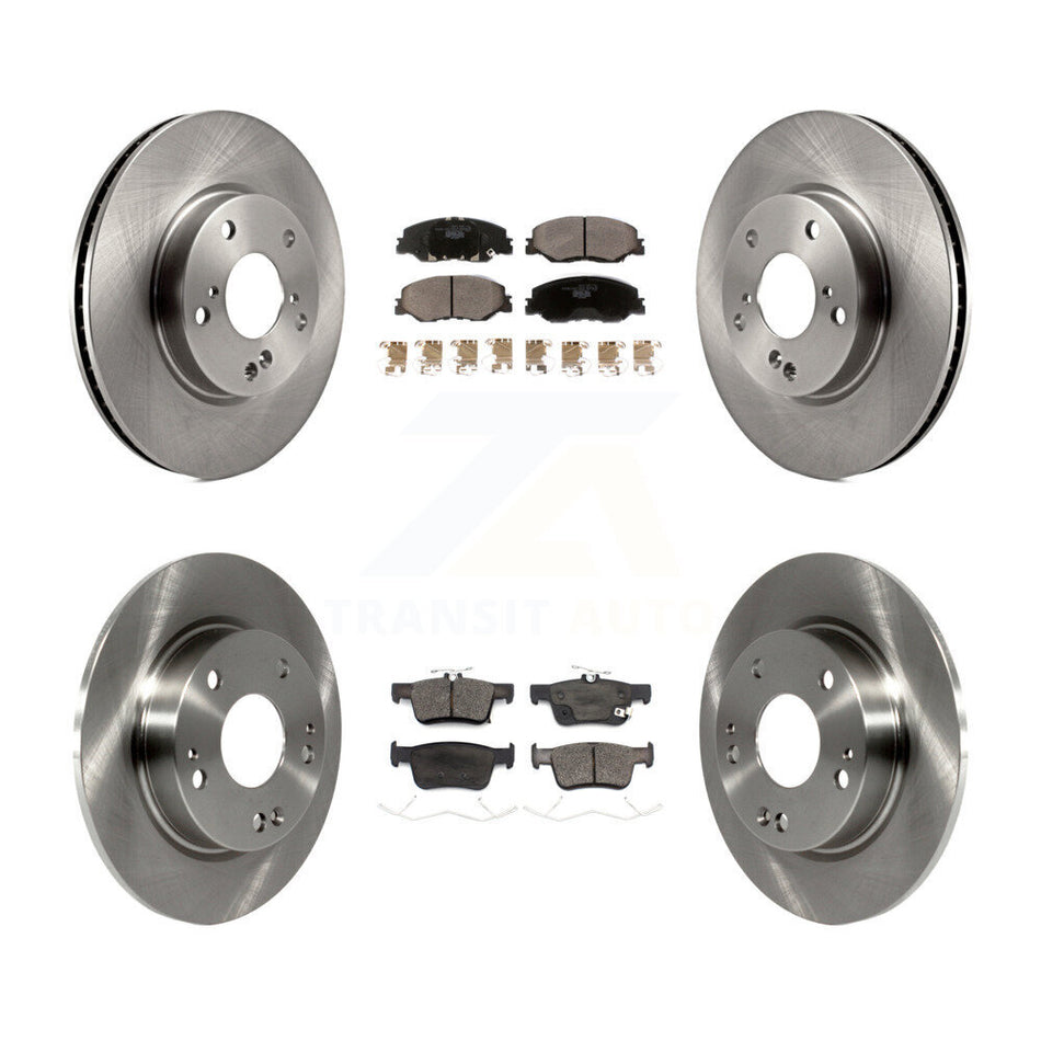 Front Rear Disc Brake Rotors And Ceramic Pads Kit For 2019-2022 Honda Insight K8T-103386