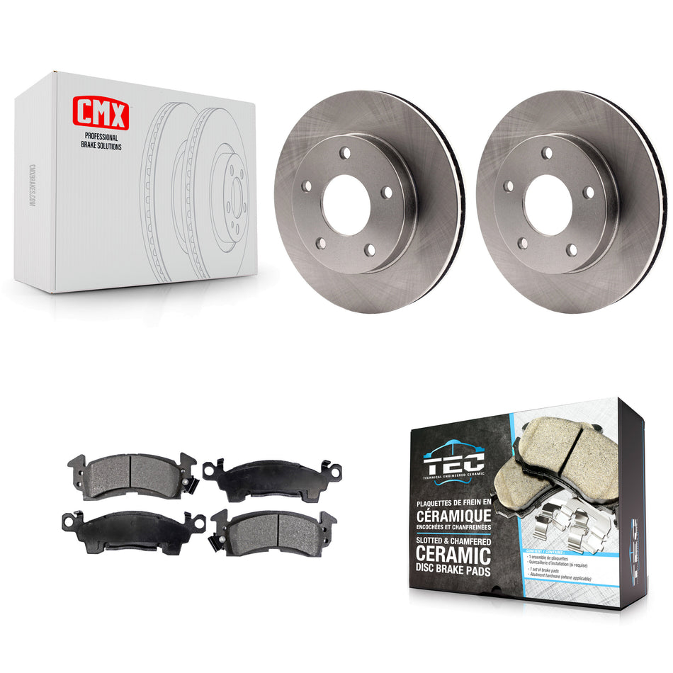 Front Disc Brake Rotors And Ceramic Pads Kit For GMC Jimmy K8T-103448